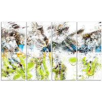 Designart European Football Canvas Art Print, (PT2566-271)-Print