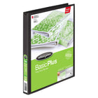 Wilson Jones Professional CleanView 3-Ring Poly Presentation Binder - Letter Size -  100 Sheet Capacity - 1/2" - Black-1/2" ring, 11" x 8-1/2" sheet size