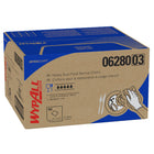 WypAll - Chiffons de restauration Critical Clean ultra-robustes avec traitement antimicrobien - 12 po x 23,4 po - Blanc -150 feuilles pliées en quatre/boîte -150 feuilles/boîte, 1 boîte de chiffons/caisse pour services alimentaires ultra résistants WypAll CriticalClean