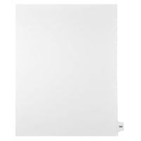 Mark Maker Legal Exhibit Index Tab White Single Tabs, 1/15th Cut, Letter Size, No Holes, Number 180, 25 Pack-White Single Tabs, 1/15th Cut