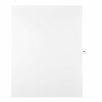 Mark Maker Legal Exhibit Index Tab White Single Tabs, 1/15th Cut, Letter Size, No Holes, Number 83, 25 Pack-White Single Tabs, 1/15th Cut