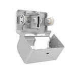 Kimberly-Clark Professional ICON Coreless Standard Roll Toilet Paper Dispenser 2 Roll Horizontal -Silver Mosaic Design Faceplate-Custom mounting bracket with built-in level for easy installation.