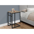 Monarch Specialties 2172 Accent Table - 24"H/Dark Taupe/Black Metal-Assembly required: Illustrated instructions and all hardware are provided for convenience (additional tools may be needed)