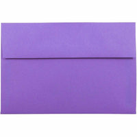 JAM Paper A8 Invitation Envelopes, 5.5 x 8.125, Brite Hue Violet Purple Recycled, 250 Pack (80286H)-Violet recycled envelope