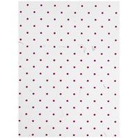 JAM Paper Handmade Folders, White with Burgundy Dots, 12 Pack (9935980g)-Size: 9" x 12"