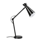 Eglo - Sonresa Lampe de Bureau, Fini Noir et Chrome (26 po)-Lampe de Bureau