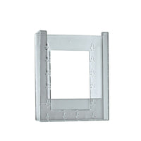 Azar Displays 7.88" x 6.25" x 1.25" Bi-Fold Modular Crystal Styrene Brochure Holder, 10 Pack (252329)-Use for printed material measuring 9"H x 6"W