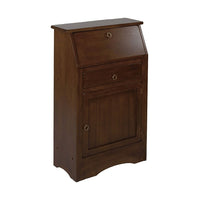 Winsome Regalia Secretary Desk, Antique Walnut-This classic Secretary Desk features a drop down cabinet that creates a flat writing surface and as well as ample space for supplies.
