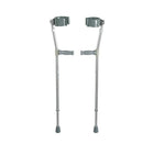 Drive Medical Lightweight Walking Forearm Crutches, Adult, 2 Pack-Chrome, Steel