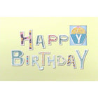 Rosedale 5-1/2" x 8" Happy Birthday Greeting Cards And Envelopes, 12 Pack (15707)-Printed on premium uncoated card stock