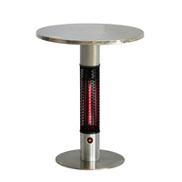 Ener-G+ Hea 115J88, GOLD Infrared Electric Outdoor Heater, Bistro Table-water-resistant bistro table with infrared heat is efficient and economical.