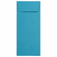 JAM Paper #10 Policy Business Coloured Envelopes - 4.125" x 9.5" - Blue Recycled - 50 Pack-Colour: Blue