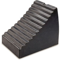 Kleton Wheel Chock, Rubber, 9-1/2" x 6-1/2" x 7-1/2", Black - 3 Pack-Colour: Black