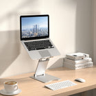 ShoppingAll Ergonomic Height Adjustable Laptop Stand Riser - Silver-17.6 lb weight capacity