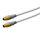 Electronic Master 12' MD(4) Male to Male S-Video Cable, 2.8" x 6.3" x 9.5", Gray-Cost-effective high quality cables deliver all the picture performance your system