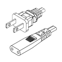 BlueDiamond NA Oval AC Powercord - 6ft, (6190)-2 conductors