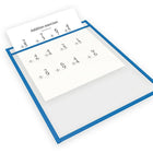 QuickFit 9" x 12" Educational Dry-Erase Pockets, Assorted, 5 Pack-Available in: Red, Green, Yellow, Orange, Royal Blue