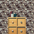 CTG Brands Multi Square Tile, 10" x 10", Brown, 6 Pack-Perfect size: each backsplash tile measures 10"L x 10"H in dimensions (approx. covers 4.17 sq. ft. per carton)
