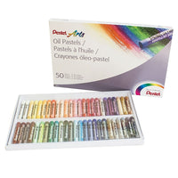 Pentel Arts Oil Pastels - 50 Colour Set-The colors are easy to apply and mix. Easy finger blending