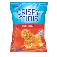 Quaker Crispy Minis Cheddar Cheese Flavoured Brown Rice Cakes - 33g - 32 Pack-Cheddar Cheese