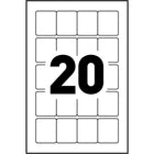 Avery Removable White Labels - 3/4" x 1" - 400 Pack-Removable