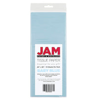 JAM Paper Tissue Paper, Baby Blue, 100 Pack (1152347g)-Baby blue