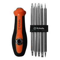 Kubota 10-in-1 Screwdriver Set, 2 Pack (12156)-Comfortable soft grip