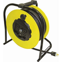 Lind Equipment Hand-Wind Electric Cable Reels, 10" Pigtail Cord-Provides a portable power centre for tools and equipment