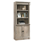 Sauder Palladia Library With Doors - 4 shelves - 71.85" H - Split Oak (424813)-4 shelves - 3 are adjustable