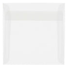 JAM Paper 9 x 9 Square Envelopes, Clear Translucent Vellum, 100 Pack (2851355g)-Clear