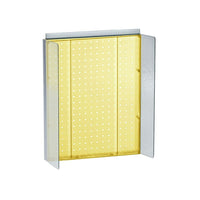 Azar Displays Pegboard Powerwing Display, 16" x 20.25", Yellow (700357-YEL)-Made from pegboard
