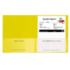 C-Line Classroom Connector School-To-Home Folders, Yellow, 25/Pack (CLI32006)-Yellow, Made of durable acid free polypropylene