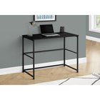 Monarch Specialties 7776 40" Computer Desk - Black/Black Metal-Versatile in any home office setting, finished on all sides