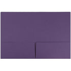 JAM Paper Premium Paper Cardstock Two Pocket Presentation Folders, Dark Purple, 12 Pack (5166613304dg)-Size: 9" x 12"