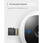 eufy Security Cam Pro - Wired Indoor/Outdoor 2K Security Camera with Spotlight - White-Built-in spotlight