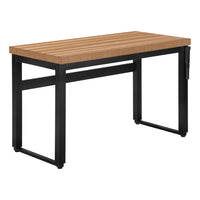 Monarch Specialties 7677 48" Computer Desk - Reclaimed Wood/Adj.Height/ Black-For versatile use as a computer desk / writing table, this piece is perfect for limited spaces and adjustable from 29.5 inches to 48 inches in height