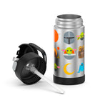 Thermos FUNtainer Vacuum Insulated Stainless Steel 355 ml Bottle with Straw - Mandalorian-Sweat-proof exterior