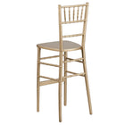 Flash Furniture HERCULES Series Gold Wood Chiavari Barstool - 2 Pack-Back Width: 12-14.5"