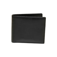 Ashlin Genuine Leather Hilston Men's Billfold Wallet with Coin Purse, Black-Tuscany cowhide leather