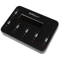 StarTech Standalone 1:5 USB Flash Drive Duplicator And Eraser, Flash Drive Copier-Maximize portability with a compact, lightweight design and standalone operation