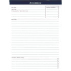 Cambridge Headstrip Meeting Notes Writing Pad, 8-1/2" x 11-3/4", 70 Sheets-Business writing pad features meeting notes ruling which allows user to take structured notes during daily meetings