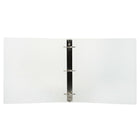 JAM Paper Plastic 3 Ring Binder, 2 Inch, Clear, 3 Pack (820T2clg)-Includes 1 inside die-cut pocket that fits business cards and cds