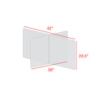 Mark Maker 4 Way Table Divider - 42" L x 30" W x 23.5" H - 1/4" clear acrylic - no pass throughs-Made from 1/4” clear acrylic.