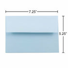 JAM Paper A7 Invitation Envelopes, 5.25 x 7.25, Baby Blue, 1000 Pack (155628B)-Opening: Booklet