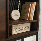 Sauder - 430077 Briarbrook Large Hutch - Barrel Oak-Attaches to Executive Table Desk 429446, Credenza 430074 or L-Shaped Desk 430071.
