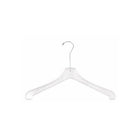 Wamaco 15" Dress/Shirt Hanger, Clear, 100 Pack-Heavy weight top hanger