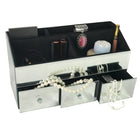 Elegance Mirrored Jewelry Organizer With 3 Drawers And 5 Compartments-6