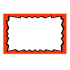 Blank Show Card, Red Boarder, 3.5" H x 5.5" H, 100 Pack-Card stock