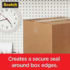 Scotch Box Lock Packaging Tape with Dispenser - 1.88" x 22.2 yd (48 mm x 20.3 m)-Strong, durable, solvent-free hot melt adhesive seals and protects