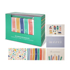 Pierre Belvedere Boxed Card Set - Turquoise - 40 Pack-Colourful greeting card